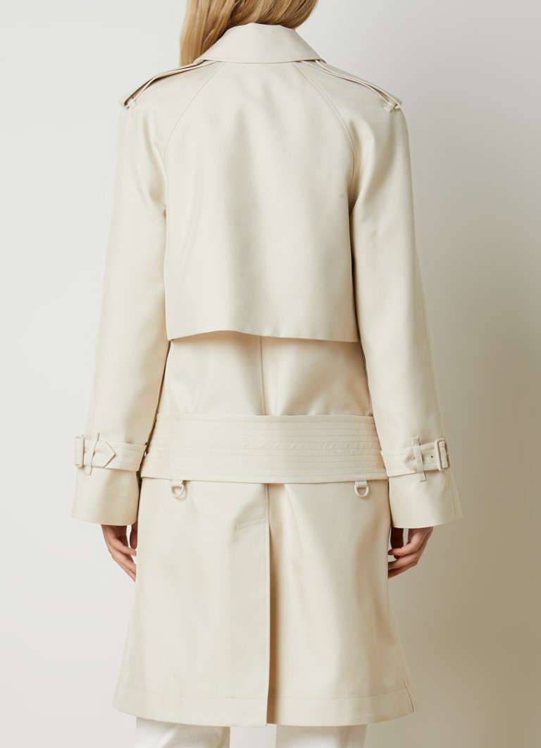 Burberry Double-breasted trench coat in silk blend with belt