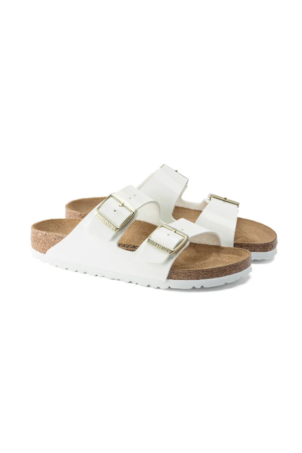 Birkenstock  Pantolette - Weiß - Flacher Absatz