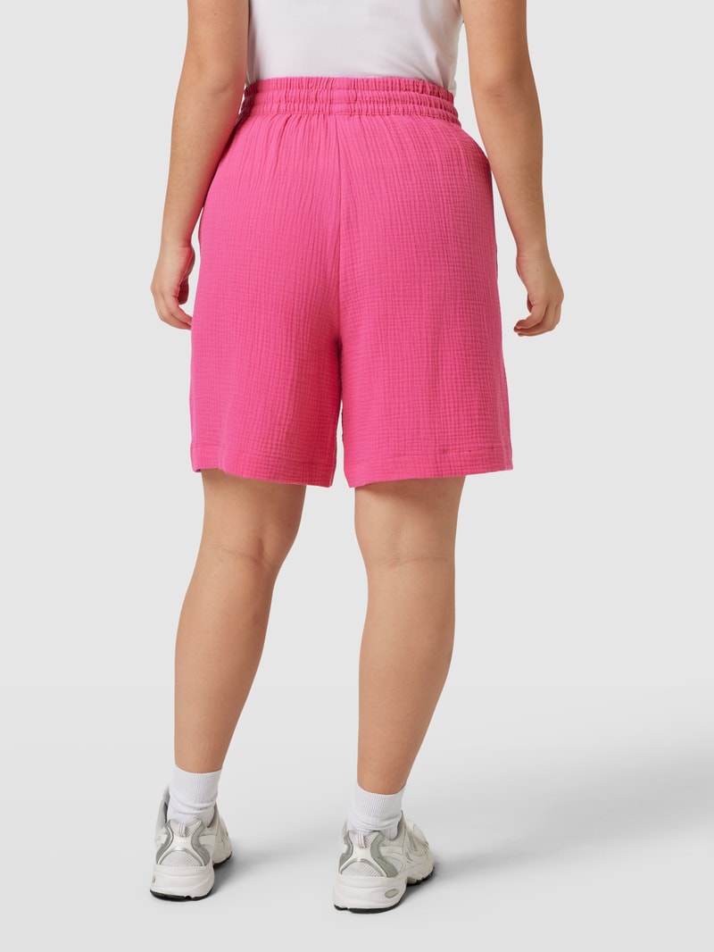 PLUS SIZE Shorts mit Tunnelzug Modell 'CARTHEIS' in pink