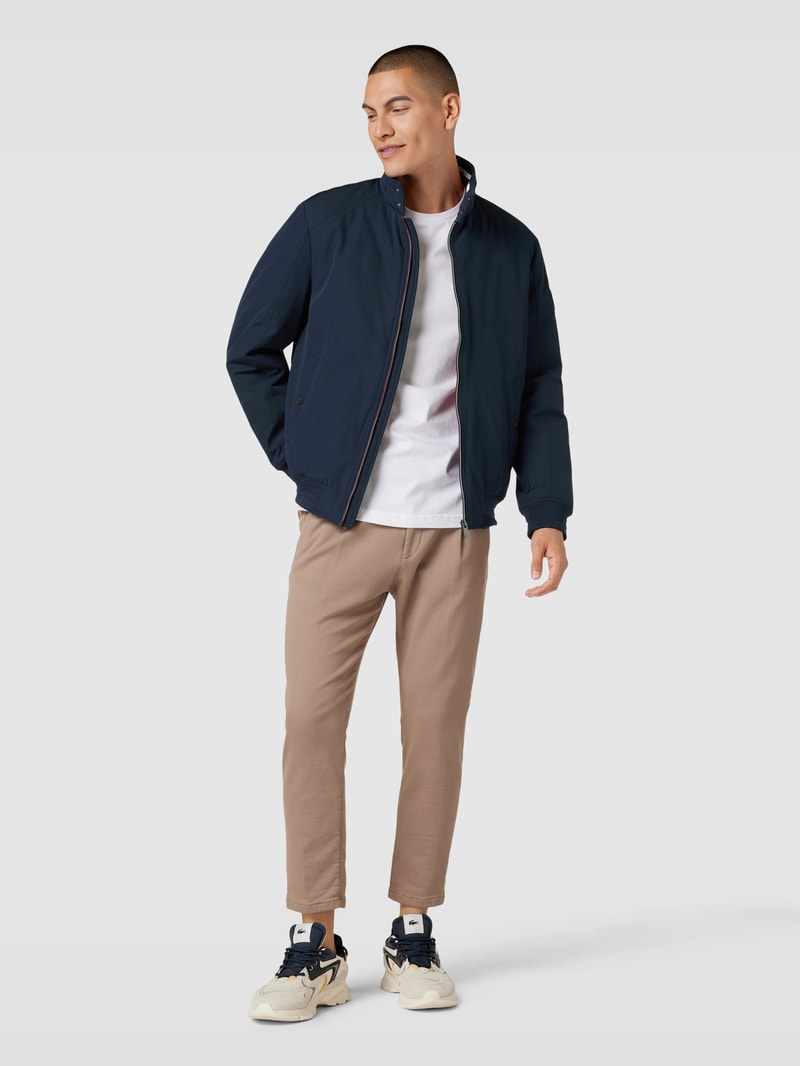 Jacke mit Stehkragen in marineblau