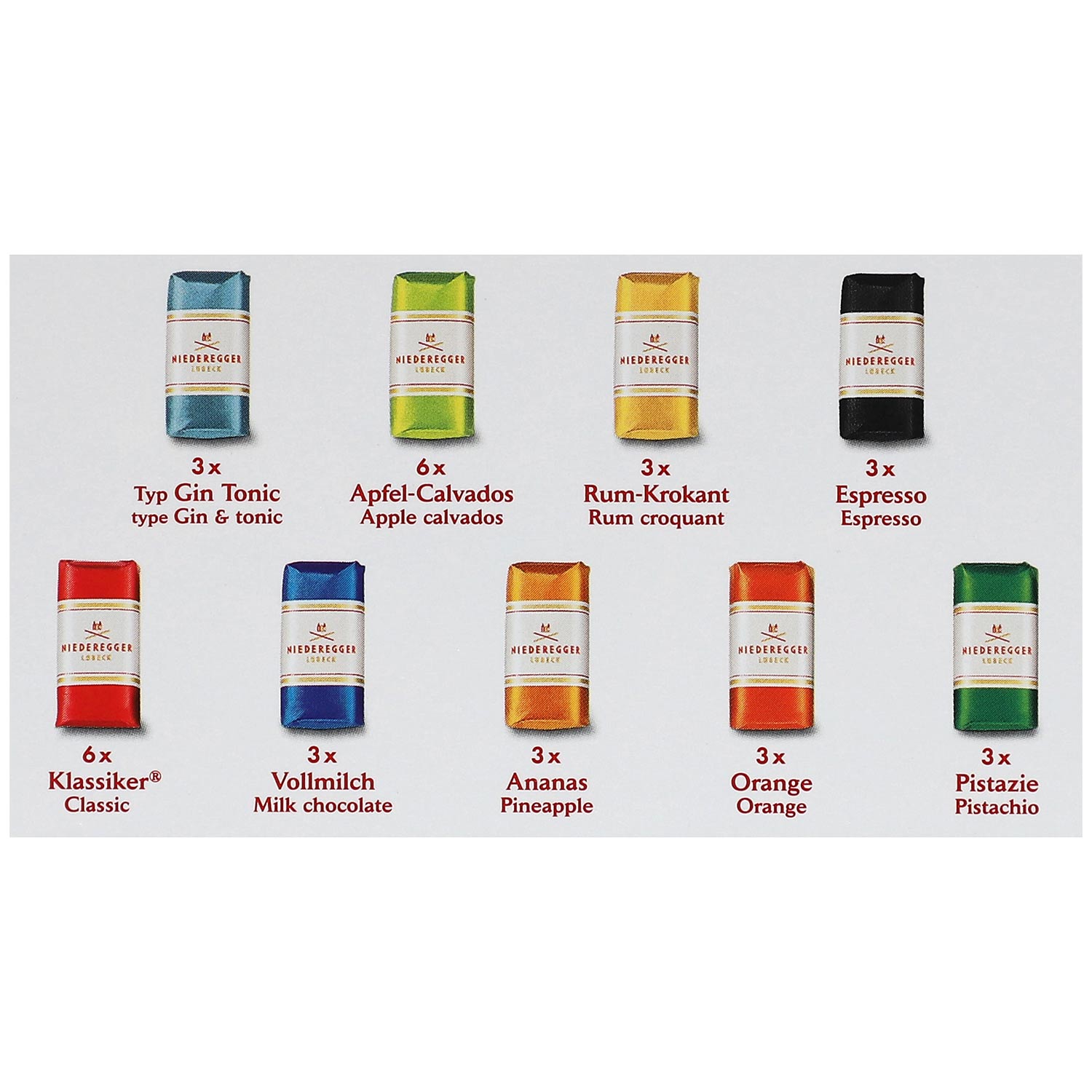 Niederegger Marzipan Klassiker Variationen 400g