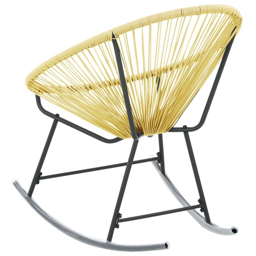 vidaXL Gartenstuhl Outdoor-Acapulco-Stuhl Poly-Rattan Beige (1 St)
