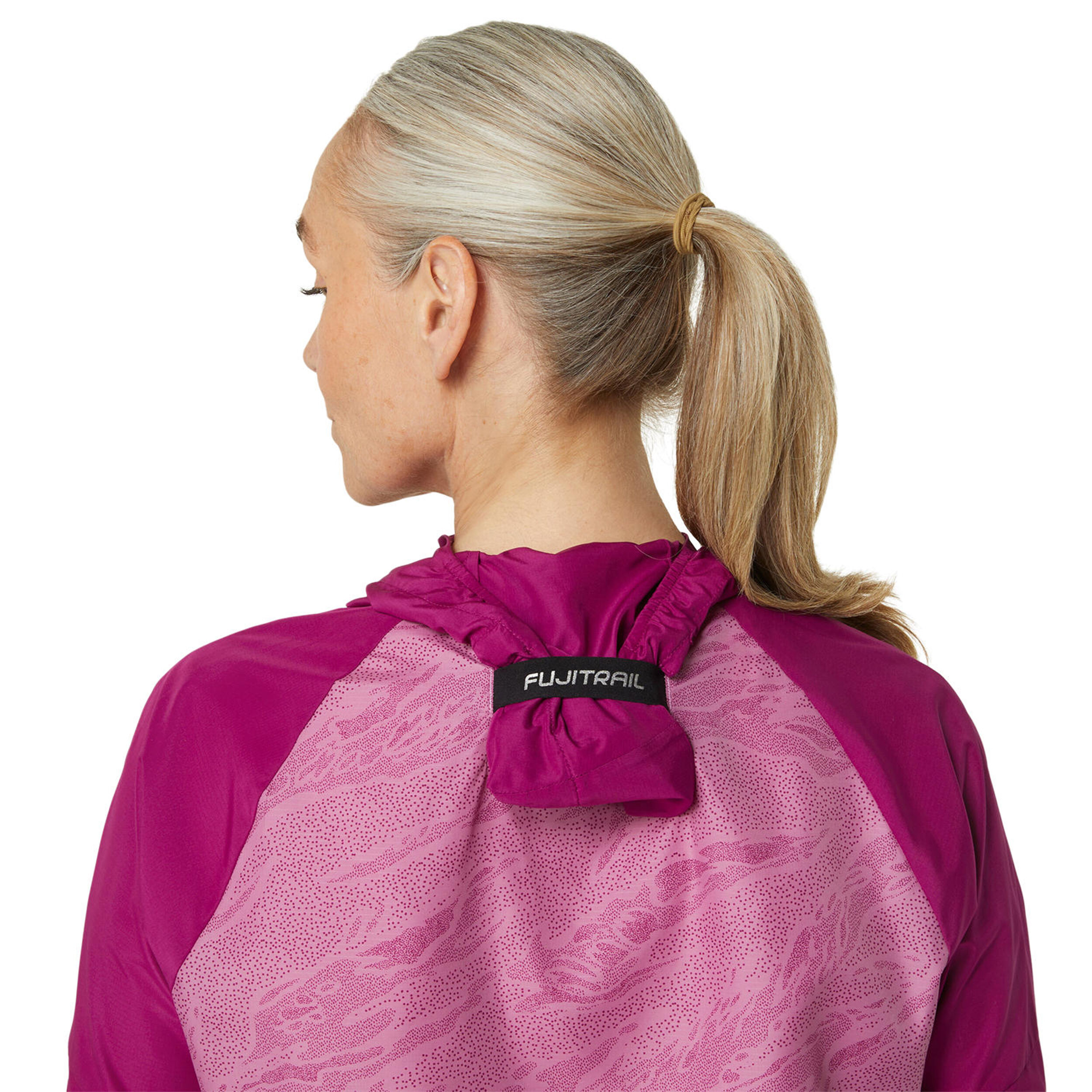 Fujitrail Packable Windbreaker Laufjacke Damen - Berry, Rosa