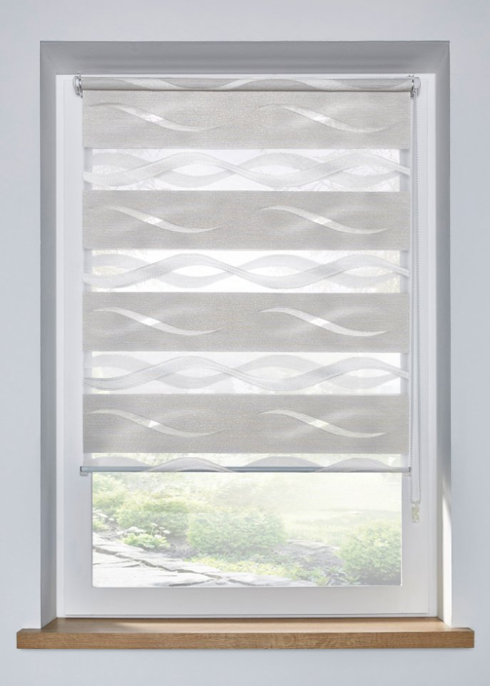 Jacquard Doppelrollo zweifarbig