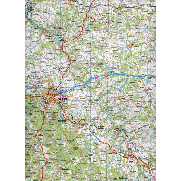 Montluçon Guéret 1:100 000 - Karte