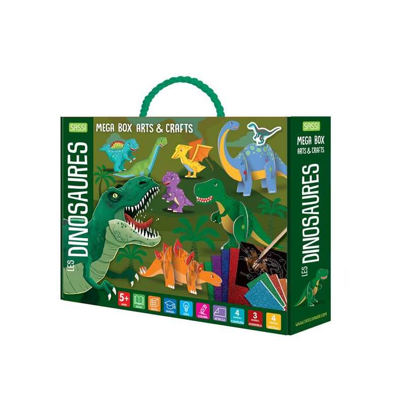 Grand coffret art et craft les dinosaures Sassi