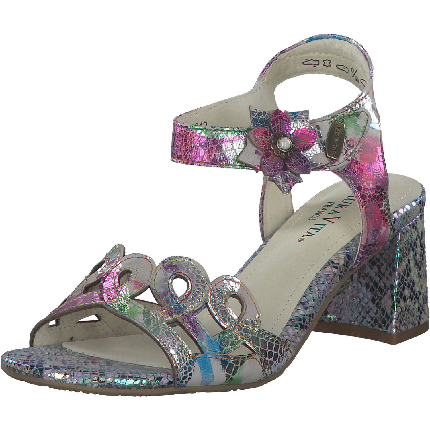 Laura Vita Jachino 10, Plateau-Sandaletten, Damen, blu