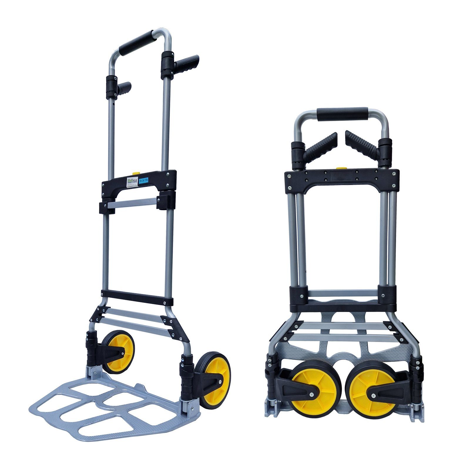 TRUTZHOLM Sackkarre Klappkarre XL Sackkarre klappbar Teleskopgriff bis 115 cm und großer