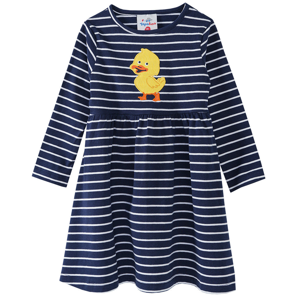 Mädchen Kleid mit Entchen-Applikation