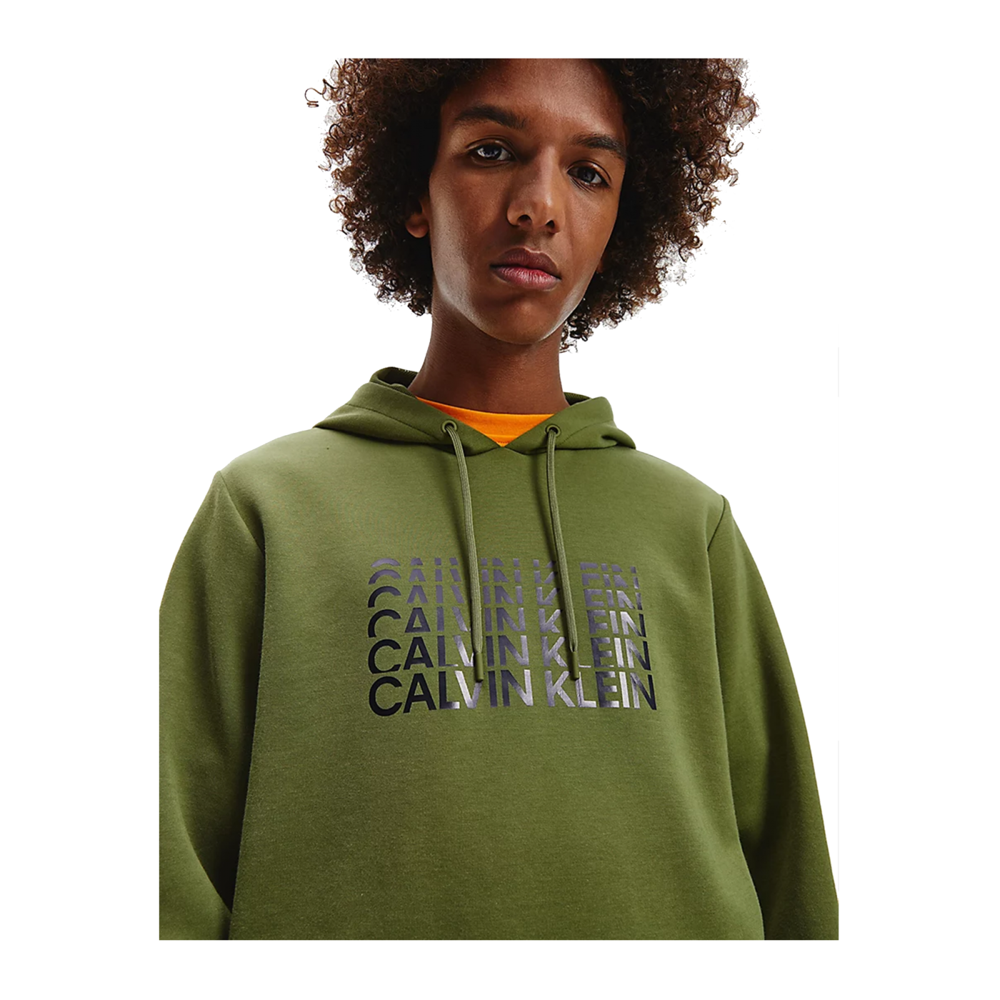 Calvin Klein Performance Hoody Grün Schwarz F340