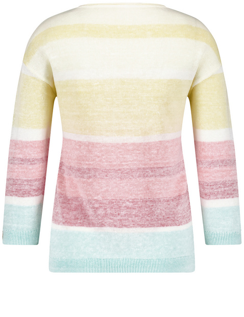 3/4 Arm Pullover mit Colourblocking