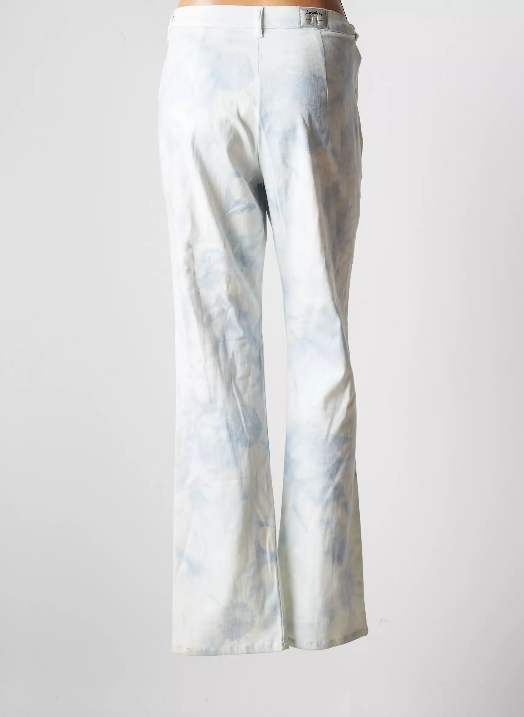 Lucchini Pantalons Droits Femme couleur bleu