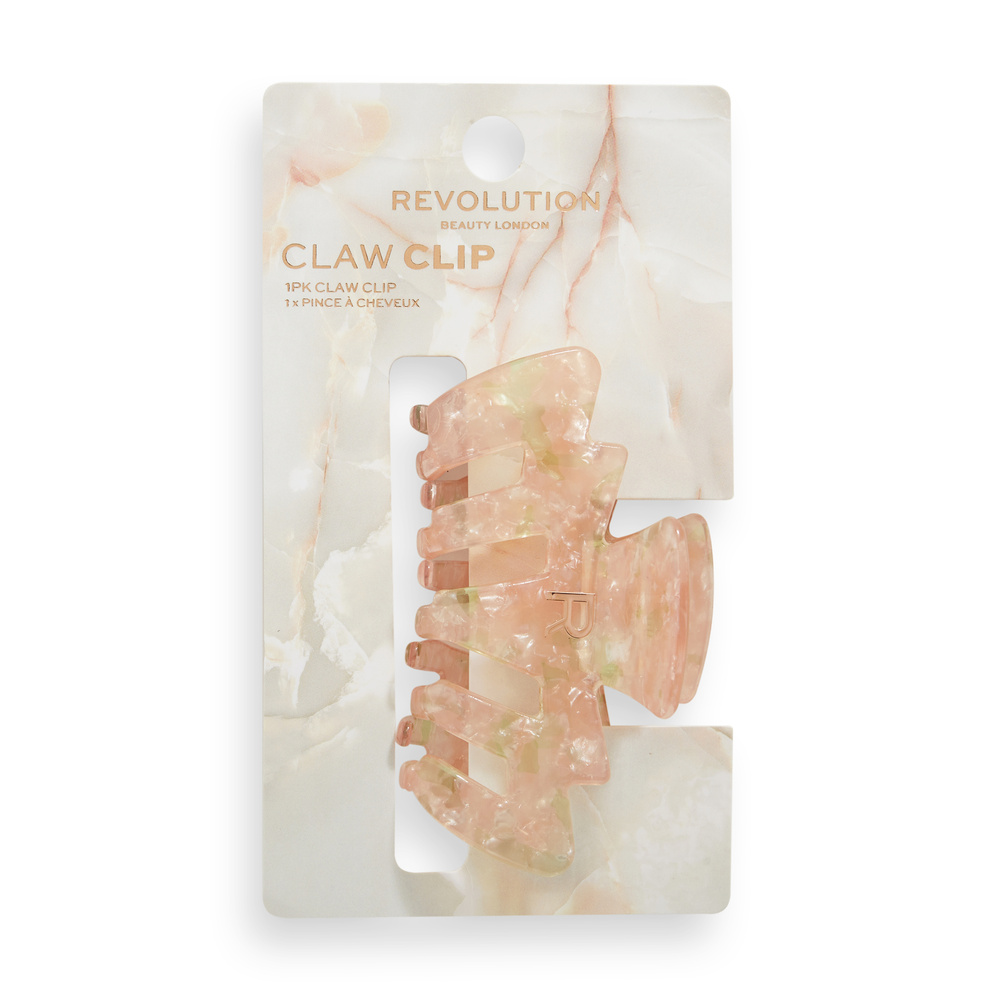 revolution hair Revolution 1pk Acetate Claw Clip Fashion Pink Pince