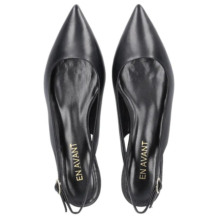 EN AVANT - Sling-Ballerinas 2765 Kalbsleder - schwarz