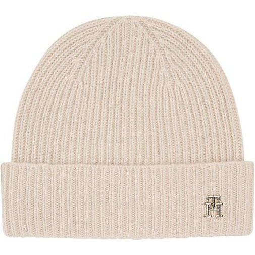 TOMMY HILFIGER Damen Kaschmirmütze CASHMERE CHIC BEANIE