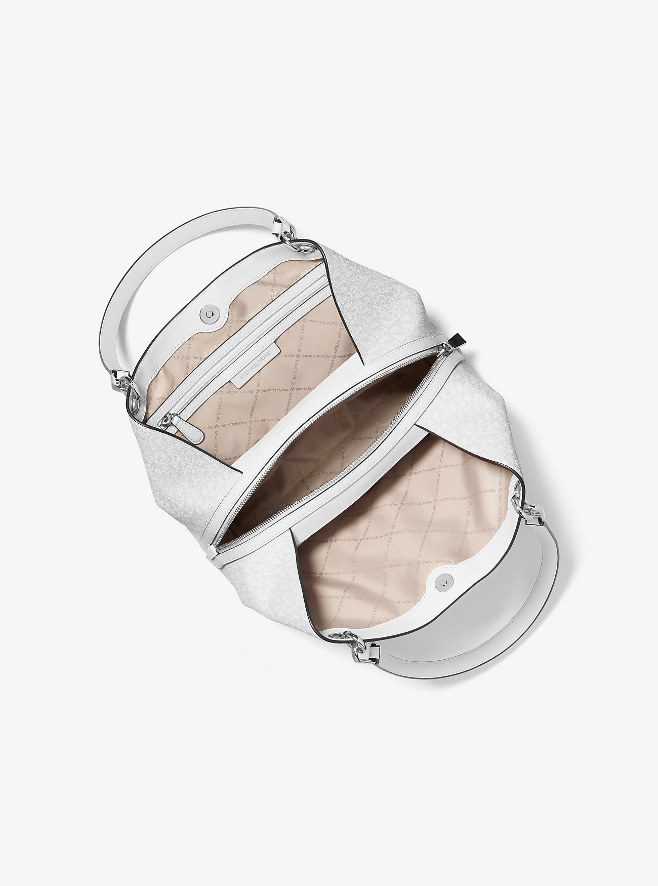 Kensington stor handleveske med signaturlogo – OPT/ALLUM