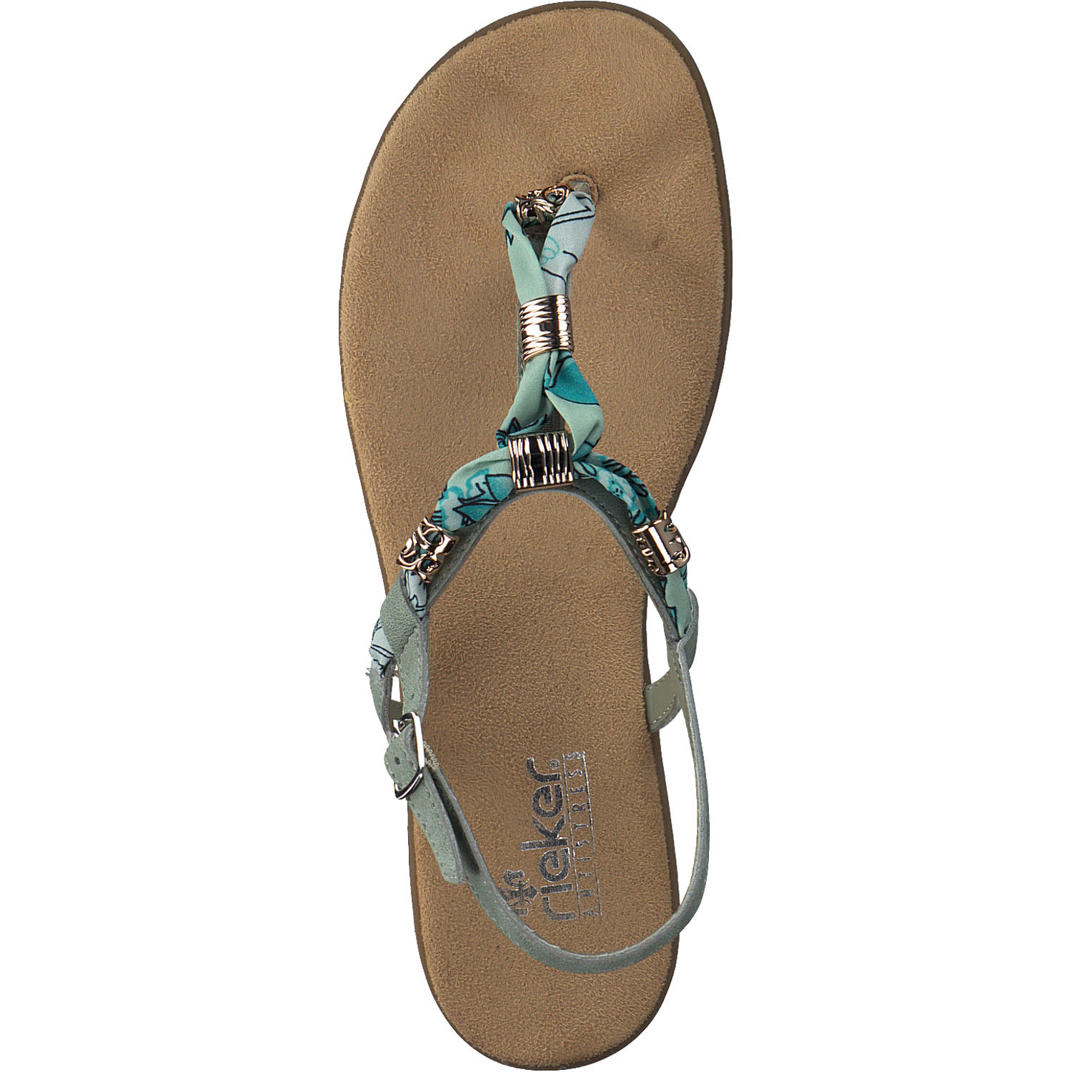 Rieker 64208, Sandalen, Damen, Mint