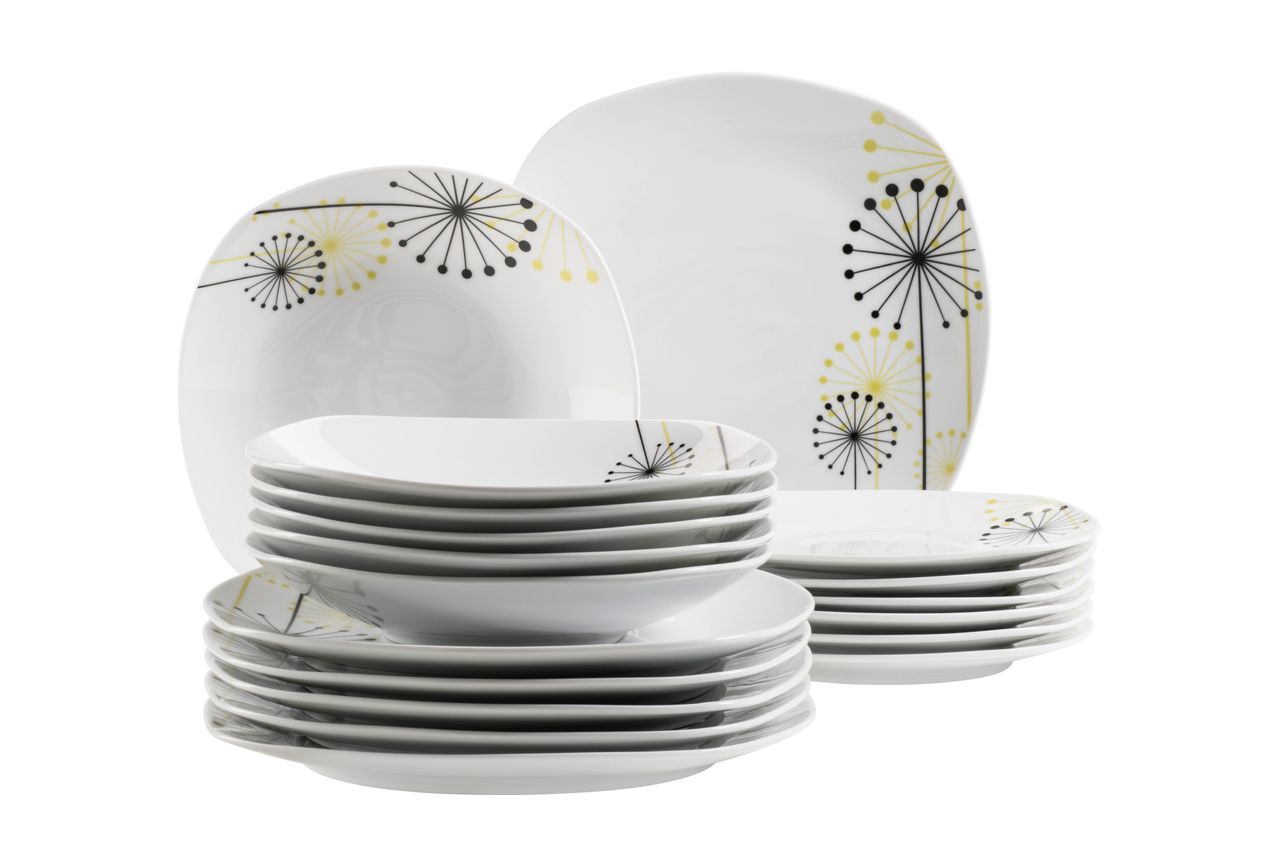 Mäser Serie Vanesa, Tellerset 18 teilig für 6 Personen