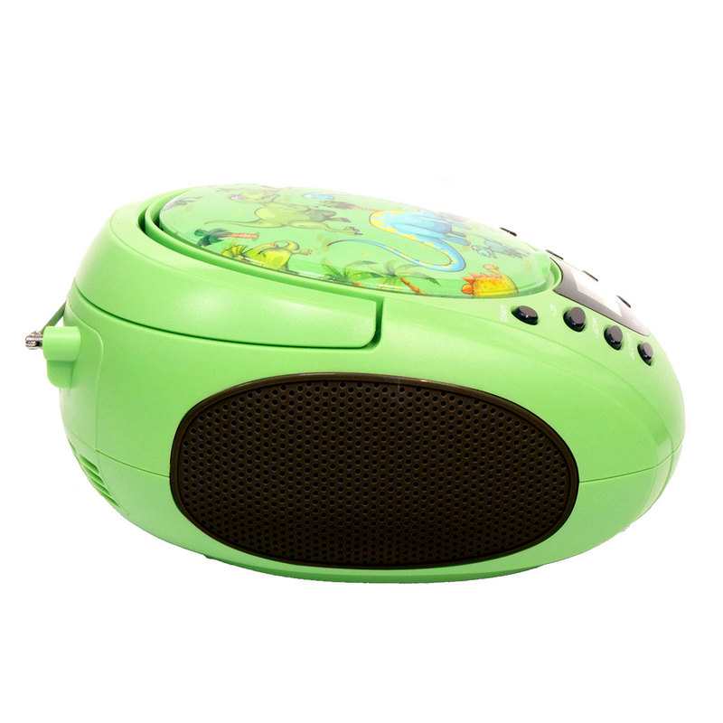 Lecteur CD et radio dino vert WeKids