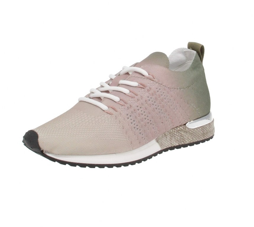 MARCH 15 B.V. Freizeit Schnürer silber Laced up knitted sneaker