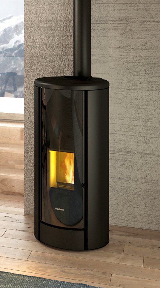 Freepoint Pelletofen BREEZE, 9,1 kW, Zeitbrand, Stahl, integrierte WIFI-Funktion