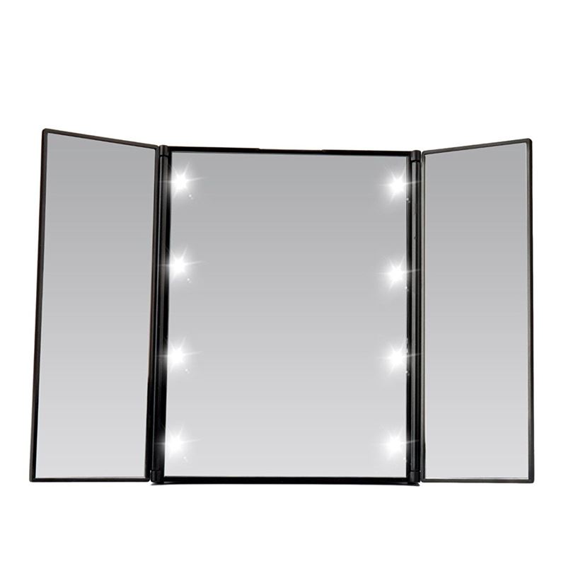 Vanity Tri-Fold Kosmetikspiegel mit LED-Licht