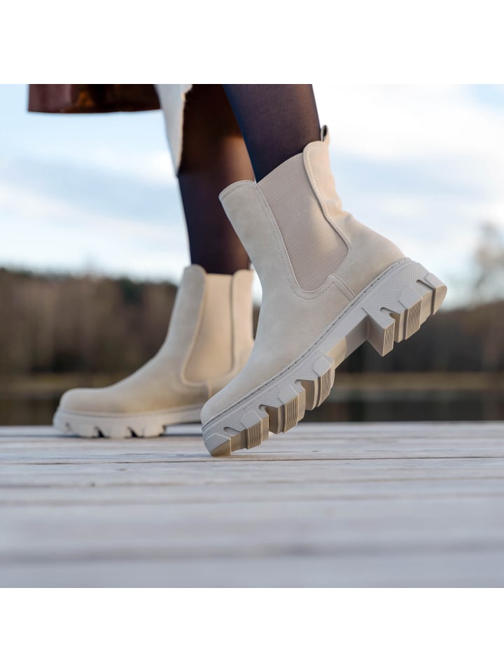 palado Chelsea Boots in Beige günstig kaufen