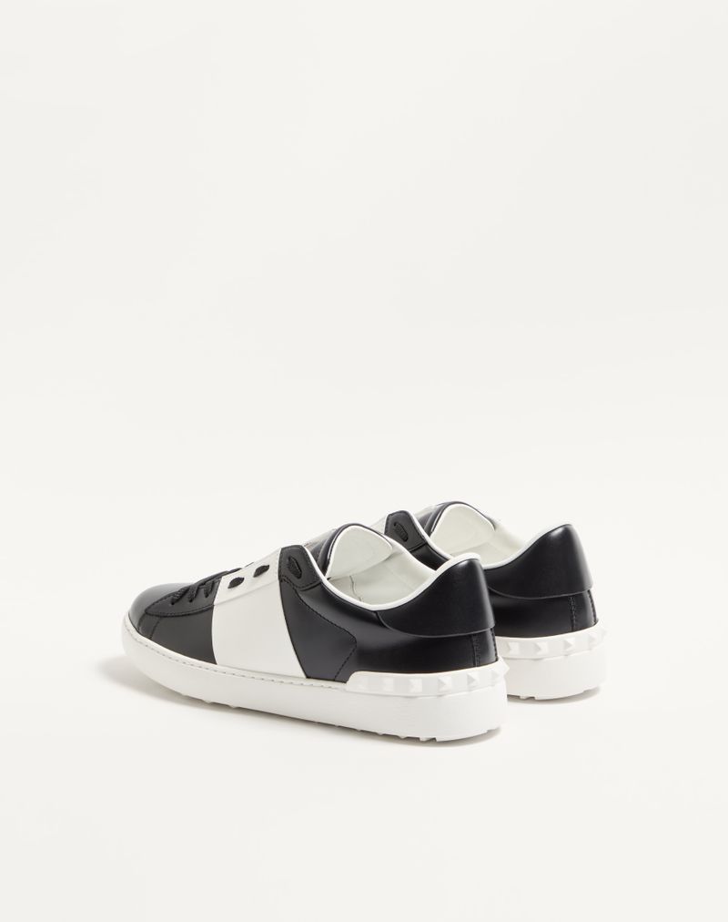 Baskets ouvertes en cuir de veau
