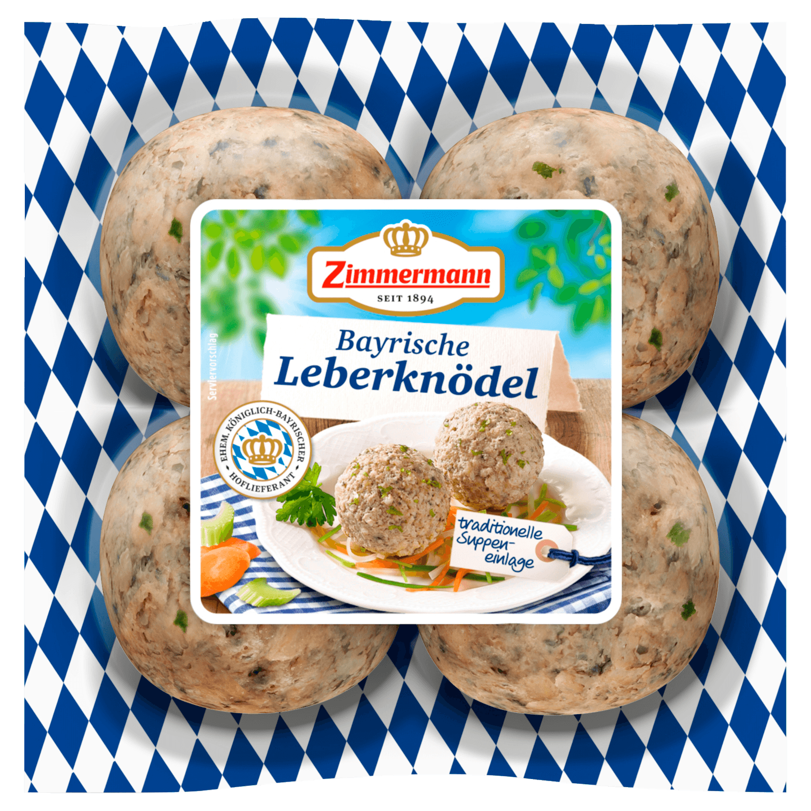 Zimmermann Original Bayrische Leberknödel 4x75g
