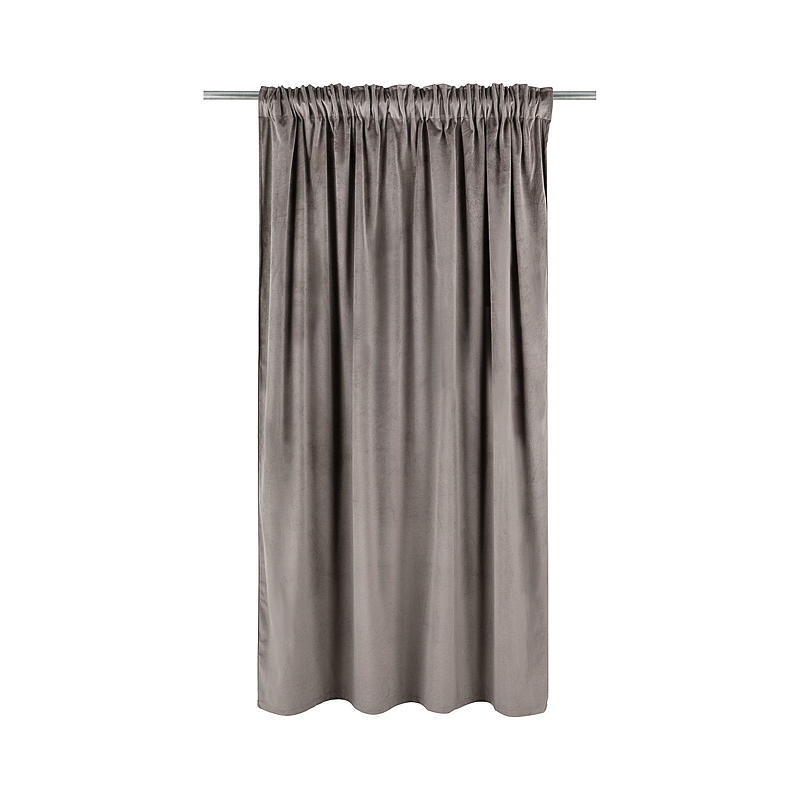 Home Gardin 140x160 cm velvet valnøtt brun
