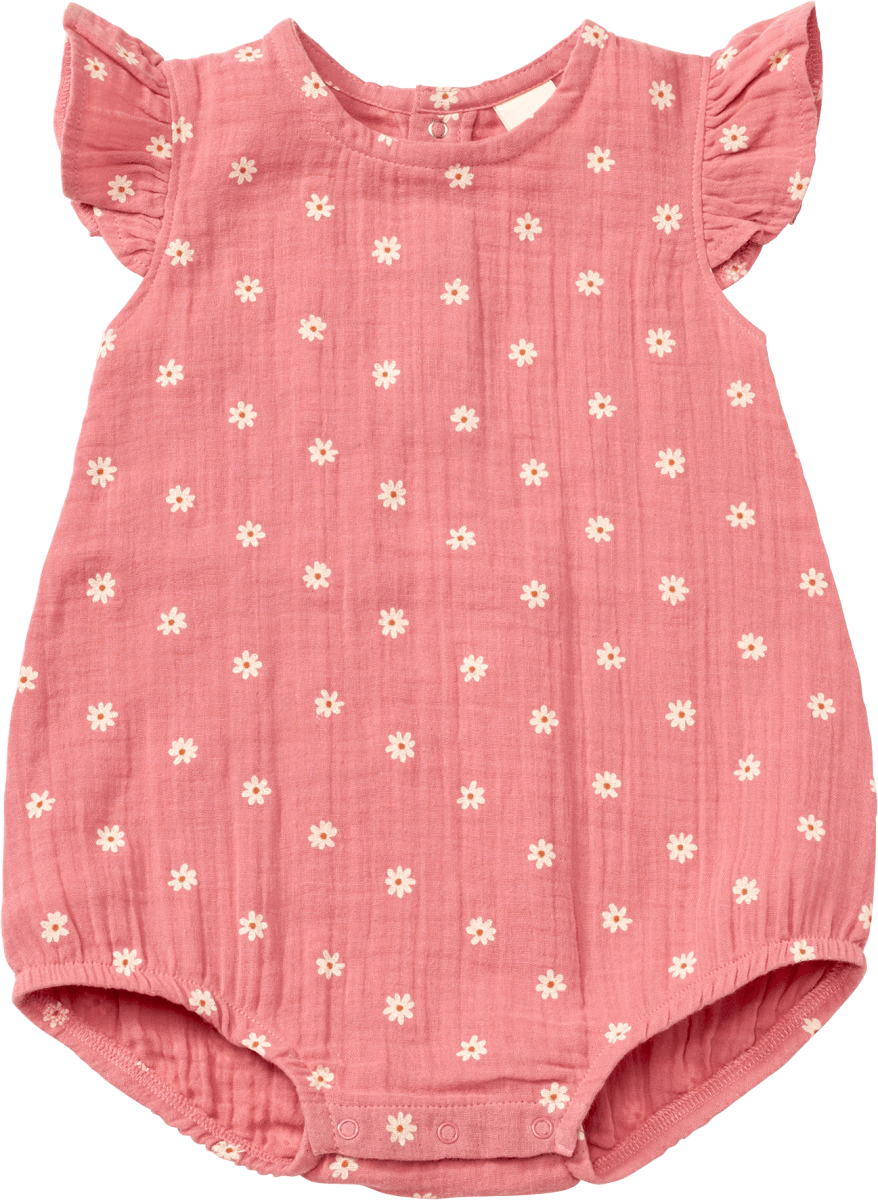 Body Kurzarm aus Musselin, rosa, Gr. 98/104, 1 St