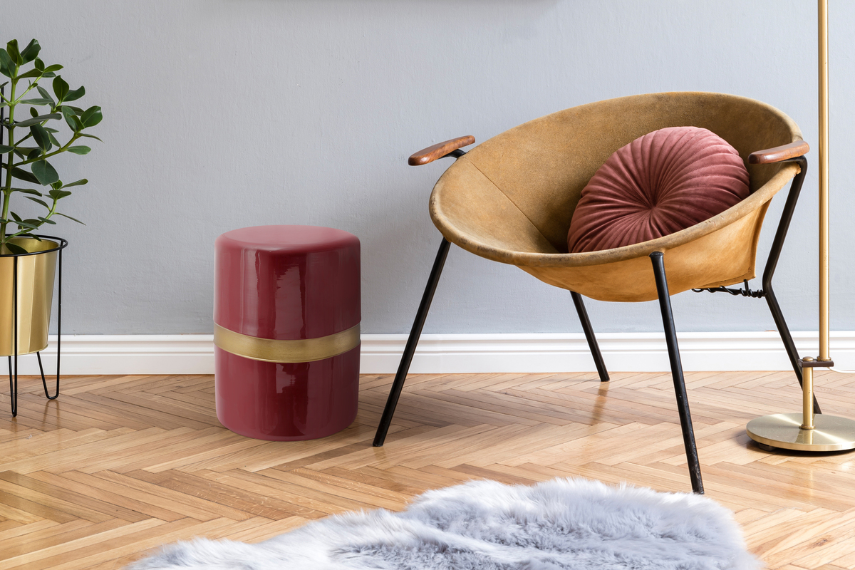 Kayoom Beistelltisch Art Deco 475 Pflaume