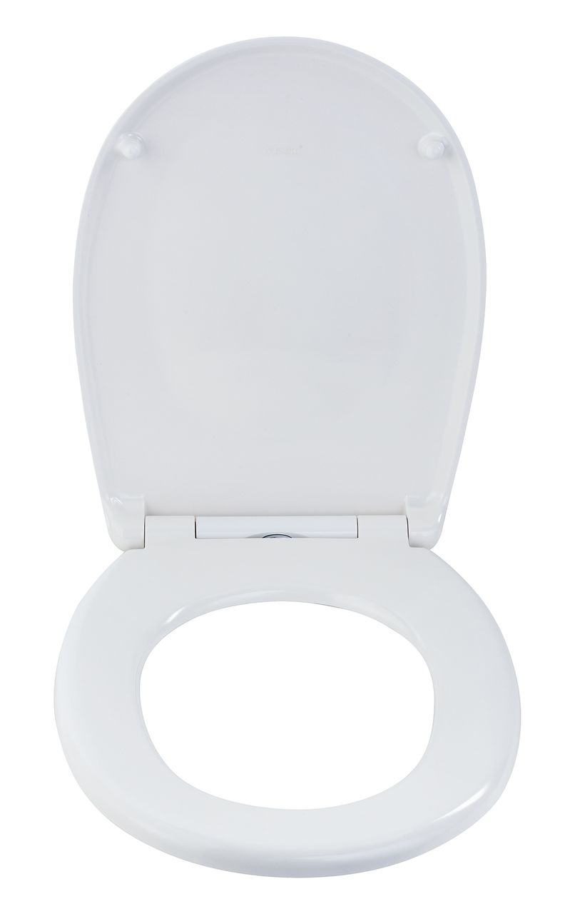 Wenko Toilettensitz Mod. Varoni, WC-Sitz mit Absenkautomatik, Schnellbefestigung, aus antibakteriellem, stabilem Duroplast