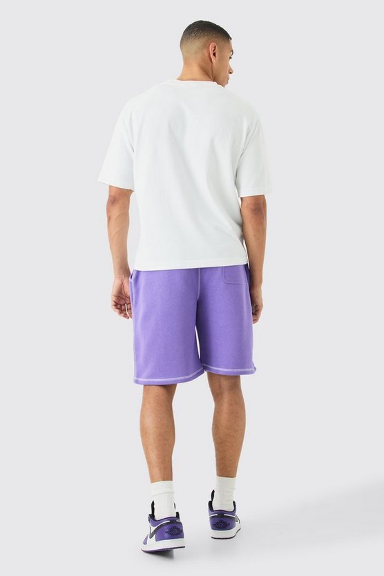 Oversize Limited Edition Shorts mit Kontrast-Naht