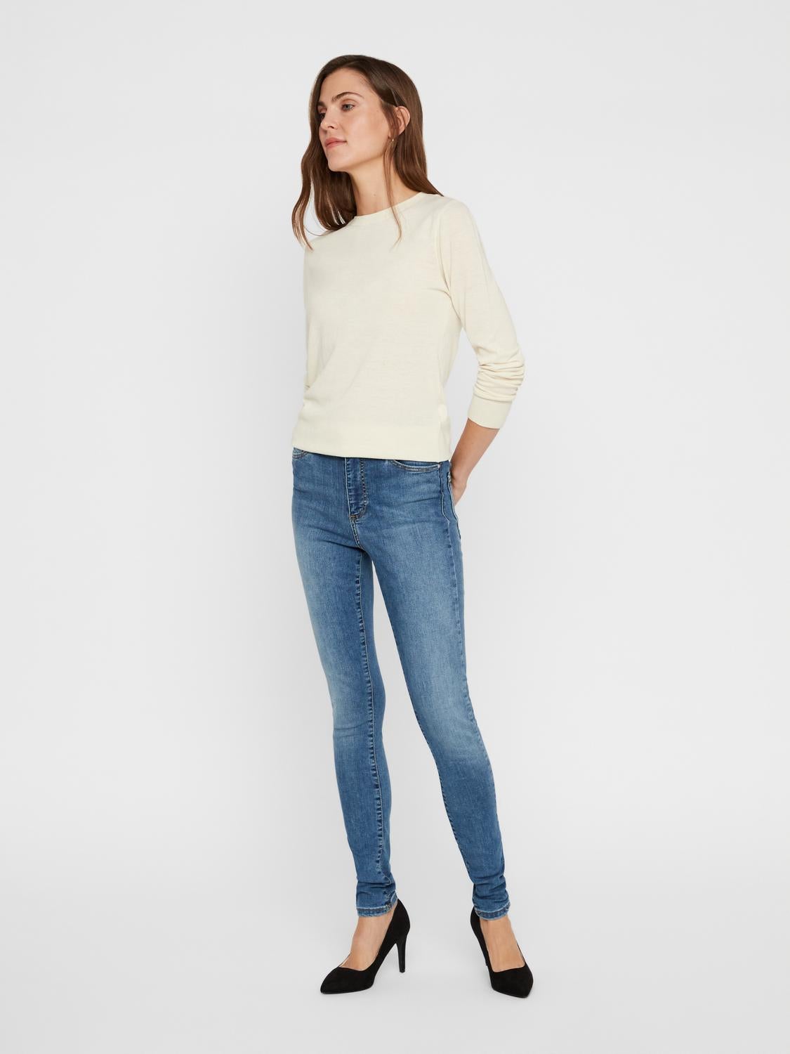 VMSOPHIA Hohe Taille Skinny Fit Jeans