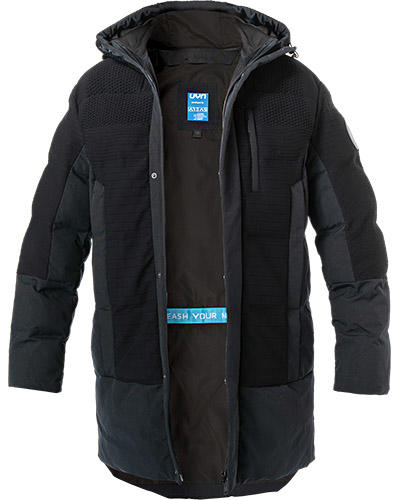 UYN, Funktionsjacke, Mikrofaser wasserabweisend, schwarz