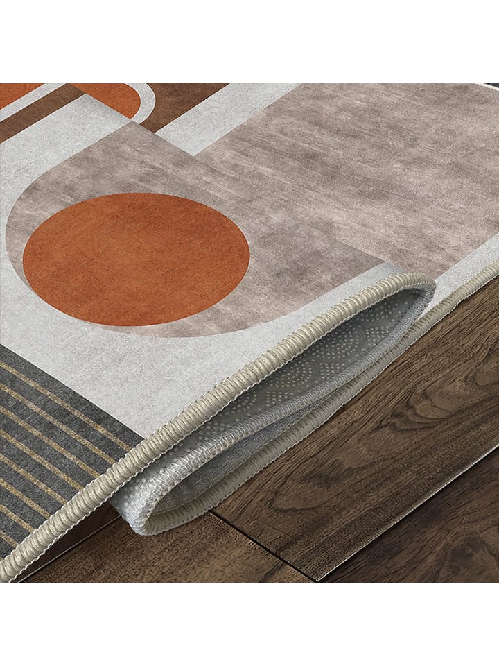 CARPET DIEM Kurzflor-Teppich in Hellbraun/ Grau/ Schwarz günstig kaufen