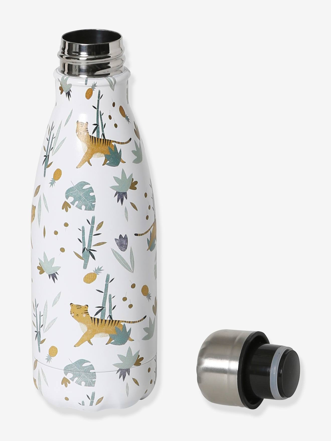 Vertbaudet Kinder Thermosflasche PANDAFREUNDE, 335 ml - beige