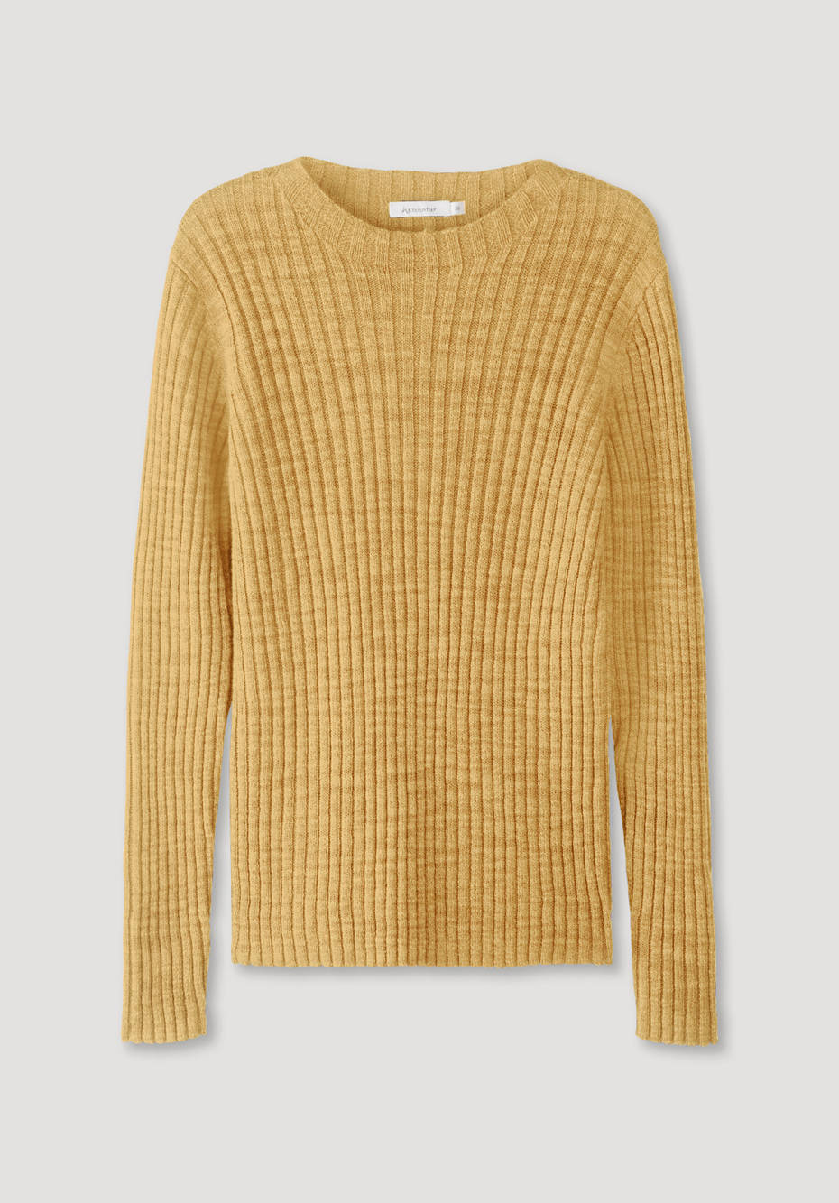 Ripp-Pullover aus Leinen mit Bio-Baumwolle