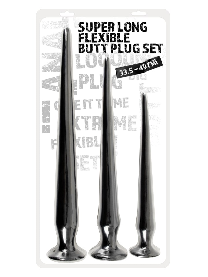 You2Toys Analplug-Set Super Long Flexible B-Plug Set in schwarz günstig kaufen 33,5