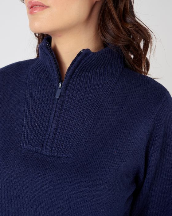 Pull col camionneur zippé