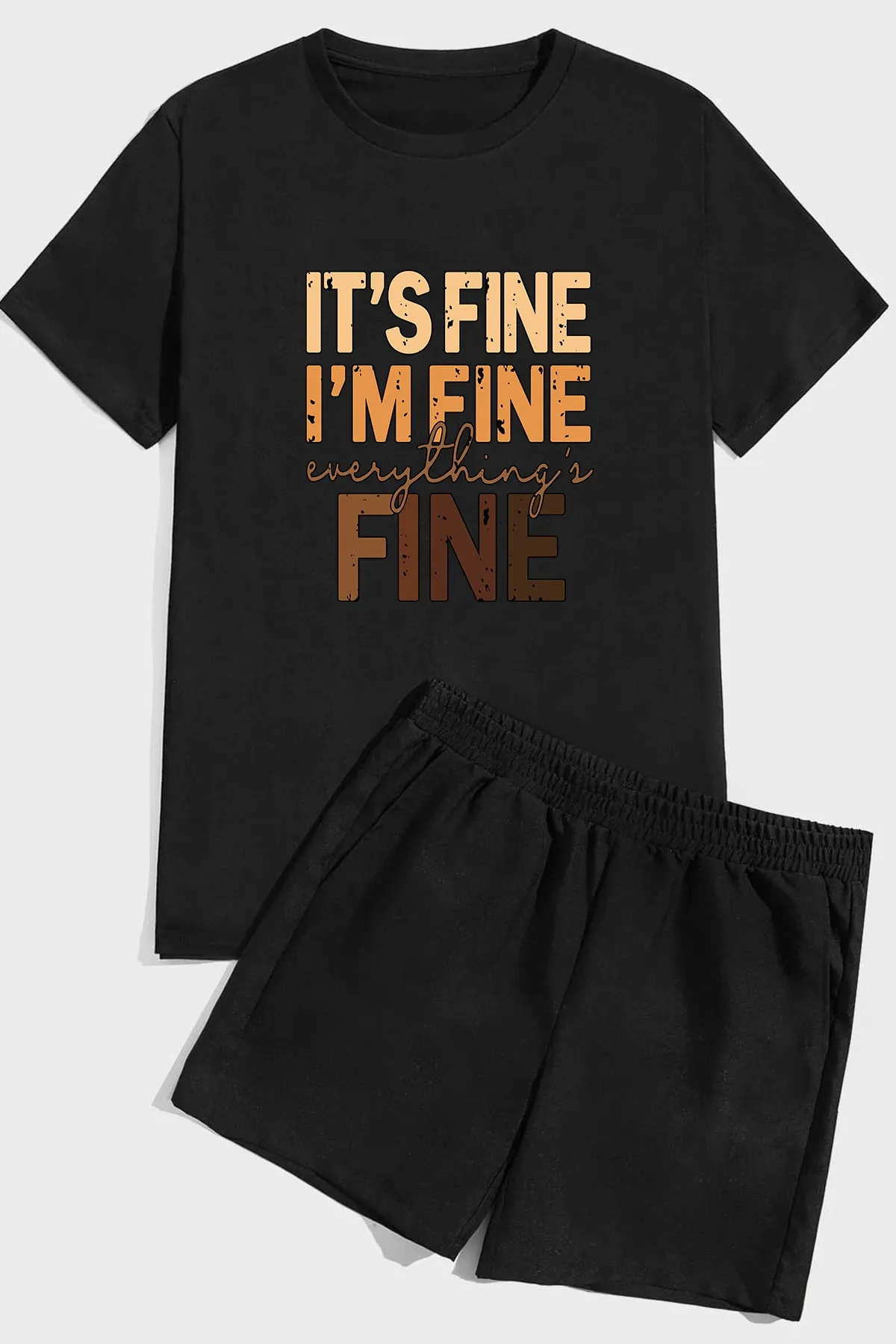uyguntarz  Arid Shorts-Set mit feinem Print