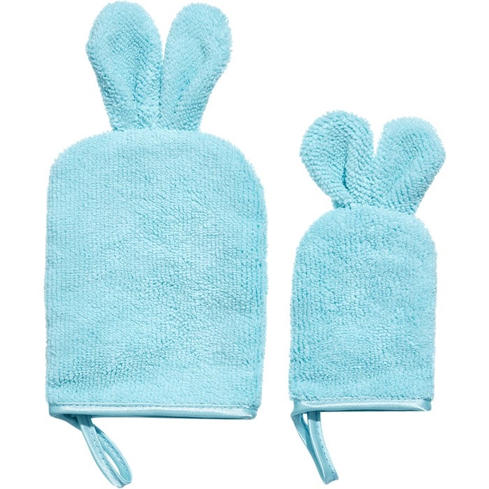 Face & Body Wash Gloves Blue