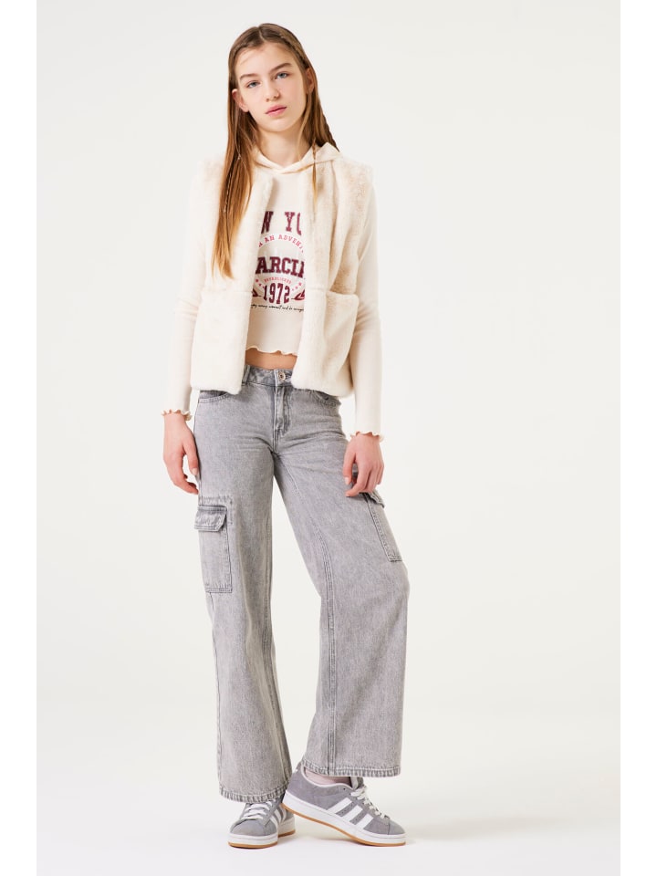 Garcia Wide Leg Cargojeans slim fit in bleached günstig kaufen