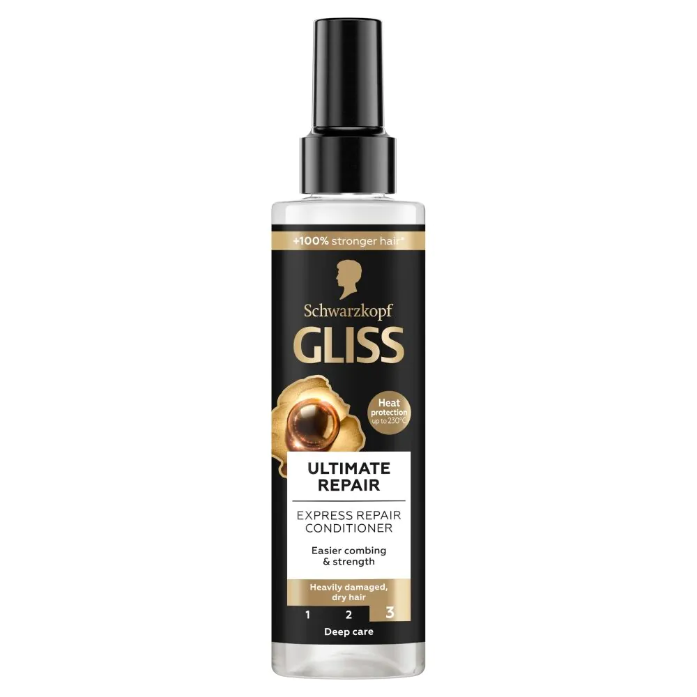 „Gliss Ultimate Repair Express“ plaukų kondicionieriaus purškiklis