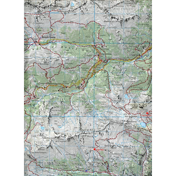 Locarno / Maggia - Verzasca 44 Wanderkarte 1:40 000 matt laminiert - Wanderkarte