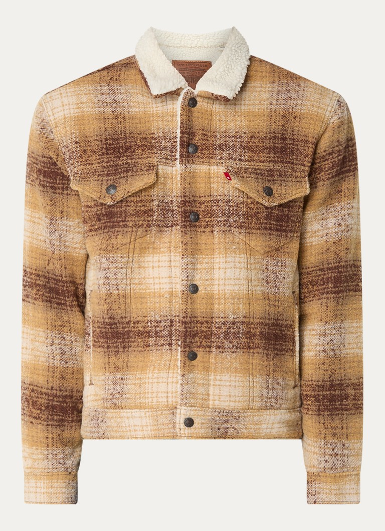 Levi's Type 3 Jacke aus Wollmischung mit Teddyfutter