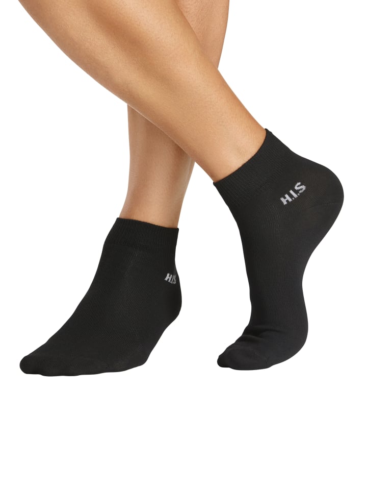 H.I.S Kurzsocken in 10x schwarz günstig kaufen