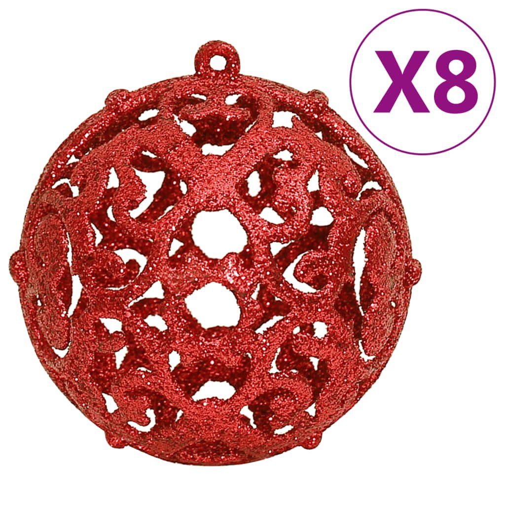 vidaXL Christbaumschmuck 111-tlg. Weihnachtskugel-Set Rot Polystyrol (111-tlg)