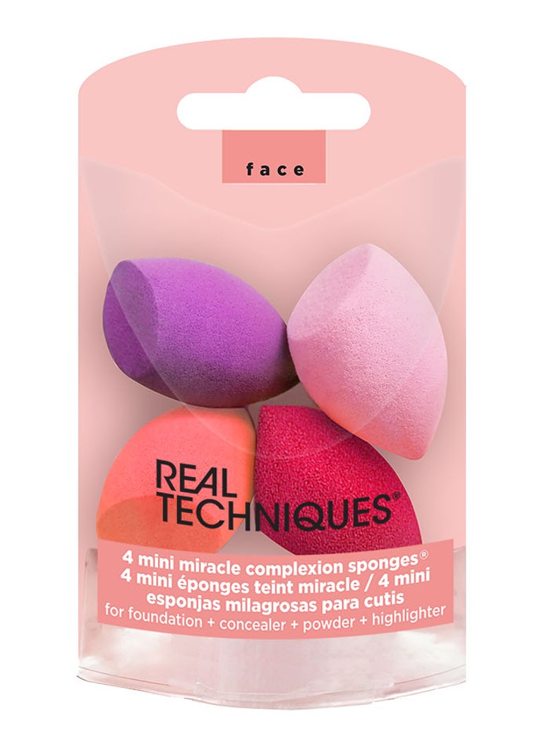 Real Techniques  Mini Miracle Sponges - make-up spons set van 4